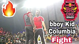 Bboy Kid Columbia & Bboy Lil Kev Fight Battle | Redbull Bcone World Fainal Mumbai 2019