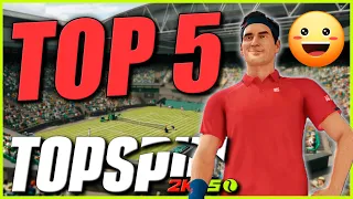 Topspin 2k 25 - Mi TOP 5 elementos que anhelo probar!😎🤔