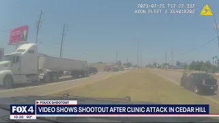 Police release video of shootout after clinic attack