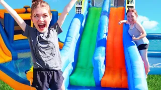 We Made A Water Park In Our Backyard!