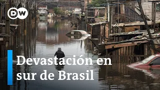 Sur de Brasil intenta recuperarse de las devastadoras inundaciones