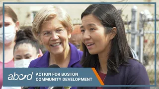 Elizabeth Warren & Michelle Wu Visit ABCD Head Start, Show Support for Child Care Staff and Parents