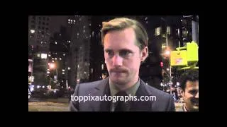 Alexander Skarsgard - Signing Autographs at 'Melancholia' Premiere in NYC