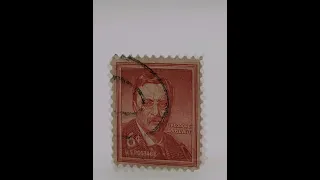 US stamp, Theodore Roosevelt 6c postage stamp