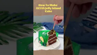 #short ISLAND CAKE TUTORIAL | Chocolate Jelly Island Cake Recipe | Pina Arts