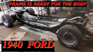 Update on the '40 Ford project..... Frame now ready for final body install!