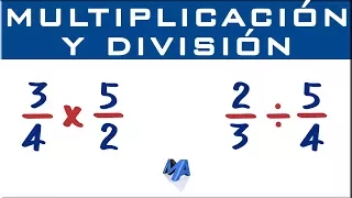 Multiplication and division of fractions