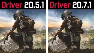 AMD Driver 20.5.1 vs AMD Driver 20.7.1 - Test in 5 Games