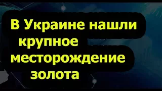 В УКРАИНЕ НАШЛИ КРУПНОЕ МЕСТОРОЖДЕНИЕ ЗОЛОТА