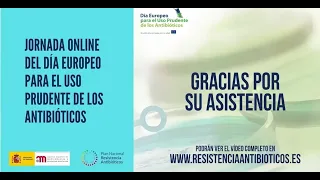 Jornada Online del Día Europeo para el Uso Prudente de los Antibióticos 2020