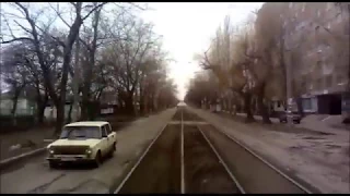 Донецк Трамвай Маршрут №8/Tram Donetsk Route 8