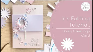 Learn Iris Folding - Make your own Daisy Card | Iris Folding Flower Series: Episode 2 Daisy Card