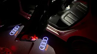 Audi Projection Logo Courtesy Light Install | Audi A3 Sportback e-tron | All Audi Models | Cheap Mod