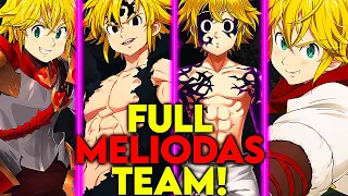 FINALLY POSSIBLE! THE FULL MELIODAS PVP TEAM IS UNLEASHED! | Seven Deadly Sins: Grand Cross