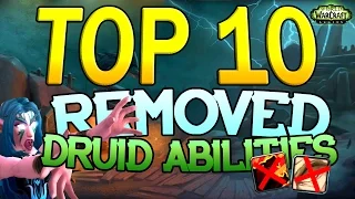 WoW Top 10 Removed Druid Abilities in Warcraft