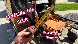 How To: Level the Deck on a Scag V-Ride 2