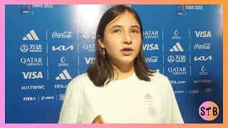 💬🇩🇪 Loreen Bender wins Golden Boot Award [German/English] | FIFA U-17 Women's World Cup 2022