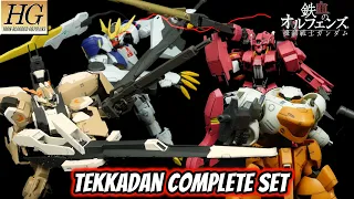 P-Bandai HG Tekkadan Complete Set Review | Gundam Iron-Blooded Orphans
