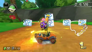 Roy driving Tanooki Kart Gameplay - Mario Kart 8 Deluxe (Nintedo Switch) 150cc Mirror Mode