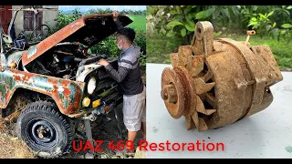 Restoration of UAZ car generator | Restore motors that generate energy electric for cars