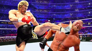 FULL SEGMENT - WWE 2k23 Brock Lesnar vs Hong Man Choi