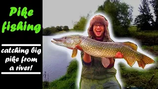 PIKE FISHING|catching MONSTER PIKE from a YORKSHIRE river!