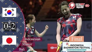 Jeong Na Eun/Kim Hye Jong Vs Nami Matsuyama/Chiharu Shida | Final | Indonesia Master 2021