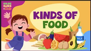 Different Types of Foods | Food Group | Kinds of Food | Nutrition | Learn English | ESL