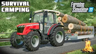 A SPECIAL ALPINE TRACTOR | SURVIVAL CAMPING - Farming Simulator 22 | EP2