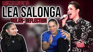 Latinos react to Lea Salonga (voice of Mulan) performs "Reflection" | FIRST TIME REACTION