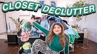 MASSIVE CLOSET DECLUTTER *getting rid of HALF of my CLOSET*