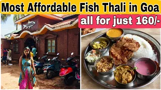 Fish thali at just 160/- in Goa | Most Affordable Sea Food Restaurant in North Goa | Anand SeaFood