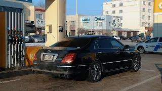 ТАКСУЕМ НА CROWN MAJESTA! Сколько расход на V8 4.3?