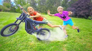 Mom CRASHED Her Dirt-bike!! (Broke Her Arm?)