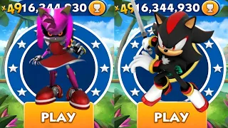 Sonic Dash - Rusty Rose VS Capitan Shadow _ Movie Sonic vs All Bosses Zazz Eggman