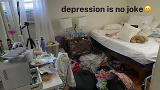 clean my depression room with me (for ppl with depression/ADHD/who are having a hard time)