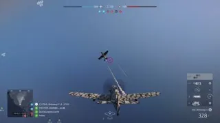 Bf109 dogfights a P51 Mustang