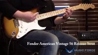 Fender American Vintage 56 Strat & Suhr Classic Pro - Stroke Sound Test