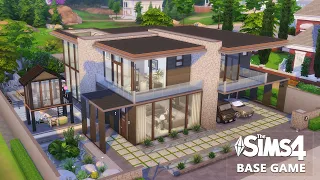 BASE GAME Modern Family Home | The Sims 4 | No CC | Stop Motion Build