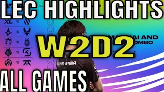 LEC Highlights ALL GAMES W2D2 Summer 2023 | Week 2 Day 2