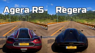 Forza Horizon 5: Koenigsegg Agera RS vs Koenigsegg Regera - Drag Race