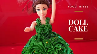 Barbie Doll cake decoration | Doll cake tutorial for beginners | Doll rosettes cake