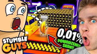 ABRA i BOBO REAGUJE ⚠️ na *NIESAMOWITE* ✅ MOMENTY i TRIKI 🥶 PRO GRACZY 🎮 w Stumble Guys! 😱