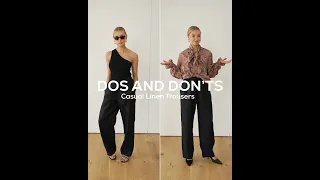 Dos & Don’ts of Linen Trousers