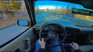 Turbo M50 E30 Muffler Delete ASMR (POV)