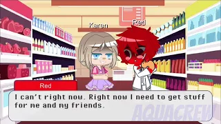 If Rainbow Friends RED Met A Karen! // GACHA CLUB!