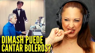DIMASH | SINGING BOLEROS? | I did not expect this!!! Vocal coach REACTION & ANALYSIS