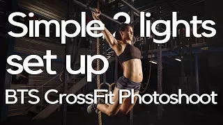 Simple 2 lights set up - Behind the scenes Crossfit photoshoot