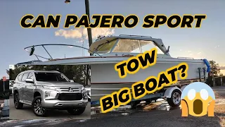 Mitsubishi Pajero Sport Towing 3000kg boat up a MOUNTAIN!?