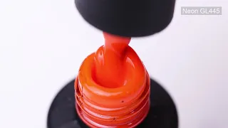 Гель-лак NailApex Neon GL445 (оранжевый, неоновый), 6 мл